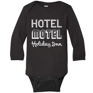 Hotel Motel Holiday Inn. Sugarhill Gang. Rappers Delight Baby Long Sleeve Bodysuit