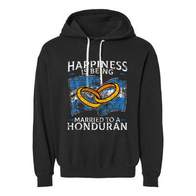 Honduran Marriage Honduras Married Heritage Flag Culture Garment-Dyed Fleece Hoodie