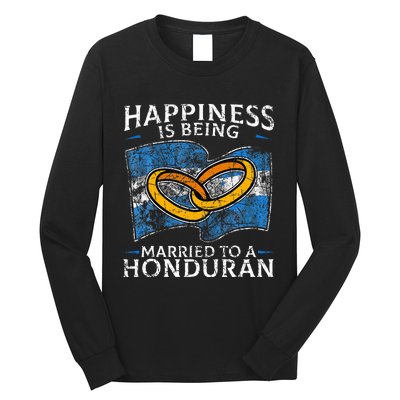 Honduran Marriage Honduras Married Heritage Flag Culture Long Sleeve Shirt