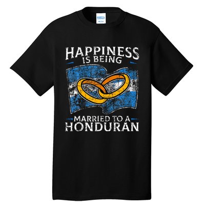 Honduran Marriage Honduras Married Heritage Flag Culture Tall T-Shirt