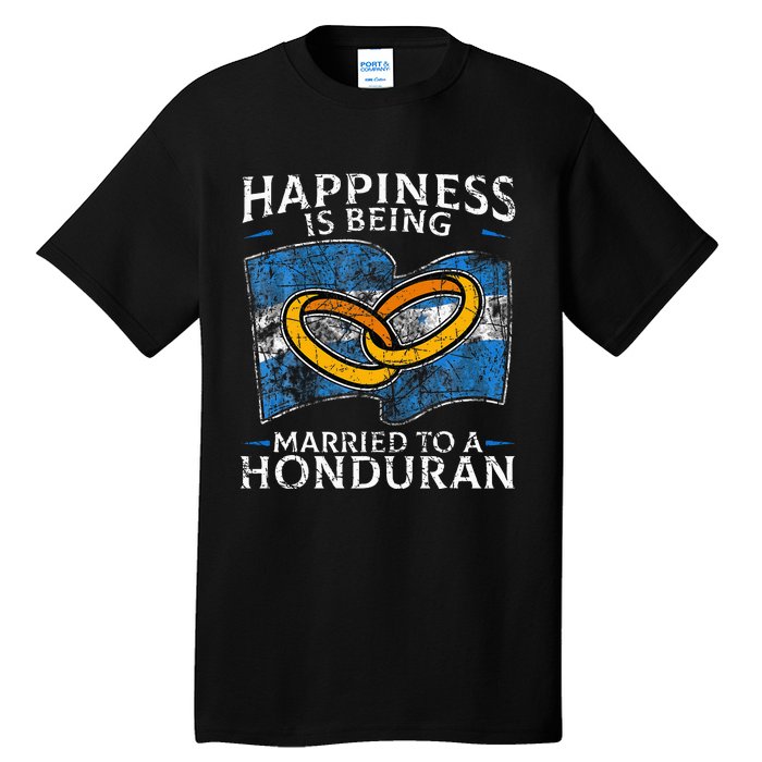 Honduran Marriage Honduras Married Heritage Flag Culture Tall T-Shirt