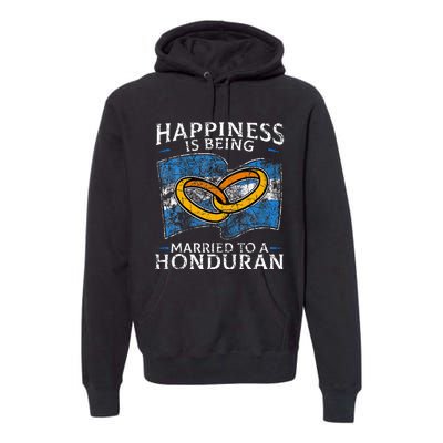 Honduran Marriage Honduras Married Heritage Flag Culture Premium Hoodie