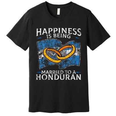 Honduran Marriage Honduras Married Heritage Flag Culture Premium T-Shirt