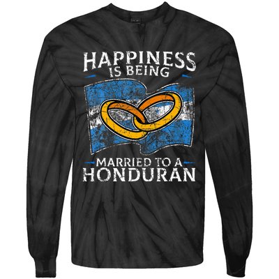 Honduran Marriage Honduras Married Heritage Flag Culture Tie-Dye Long Sleeve Shirt