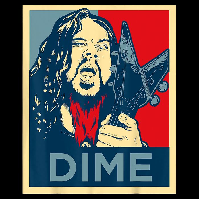Heavy Metal Hope Poster Dime Dimebag Obama Darrell Guitar Cooling Performance Crew T-Shirt