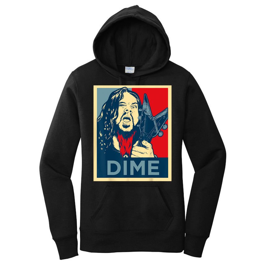 Heavy Metal Hope Poster Dime Dimebag Obama Darrell Guitar Women's Pullover Hoodie