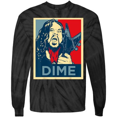 Heavy Metal Hope Poster Dime Dimebag Obama Darrell Guitar Tie-Dye Long Sleeve Shirt