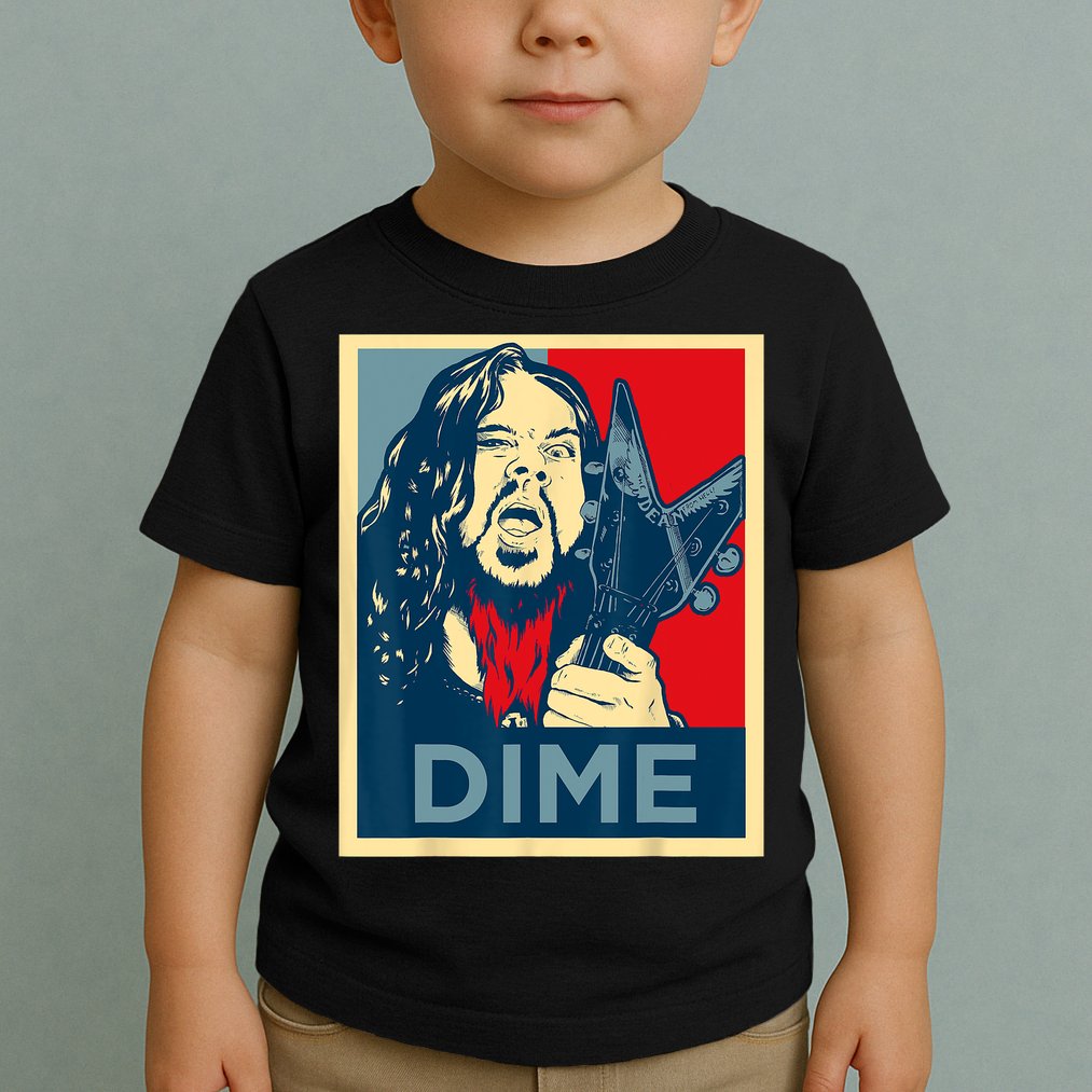 Heavy Metal Hope Poster Dime Dimebag Obama Darrell Guitar Toddler T-Shirt