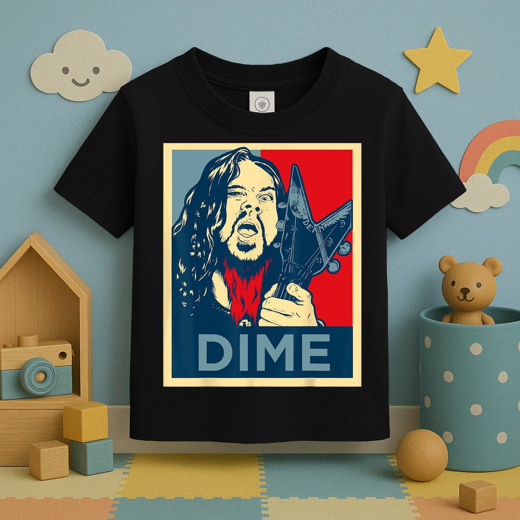 Heavy Metal Hope Poster Dime Dimebag Obama Darrell Guitar Toddler T-Shirt