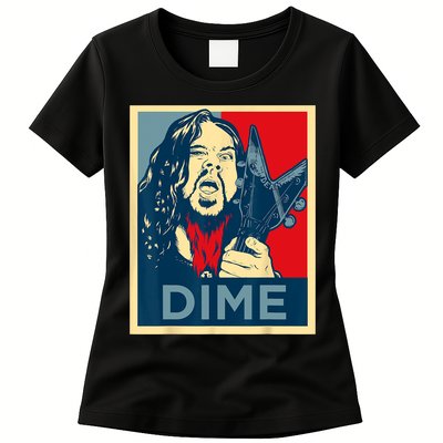 Heavy Metal Hope Poster Dime Dimebag Obama Darrell Guitar Womens T-Shirt