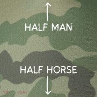 Half Man Half Horse Funny Legacy Tie Dye Trucker Hat