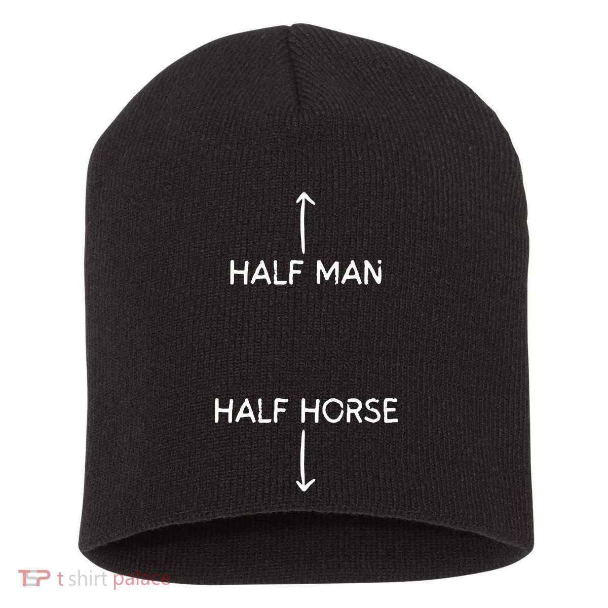 Half Man Half Horse Funny Short Acrylic Beanie