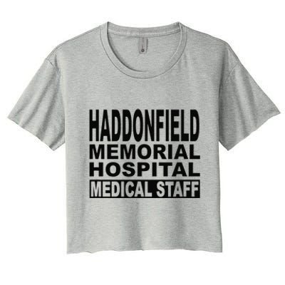 Haddonfield Memorial Hospital Halloween 1978 Spooky Scary Gift Women's Crop Top Tee