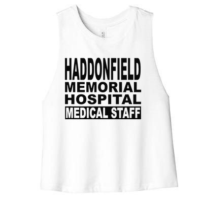 Haddonfield Memorial Hospital Halloween 1978 Spooky Scary Gift Women's Racerback Cropped Tank