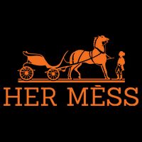 Her Mess Horse Carriage Funny Wool Snapback Cap