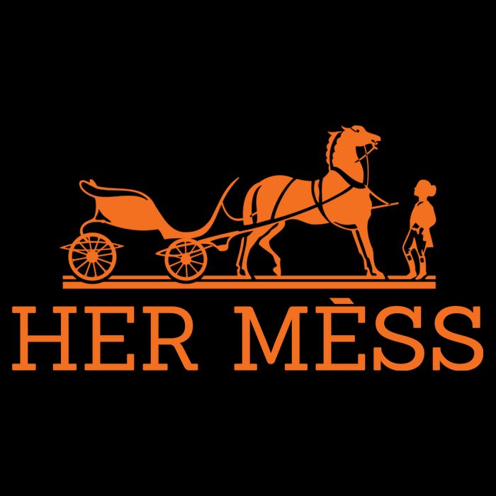 Her Mess Horse Carriage Funny Wool Snapback Cap