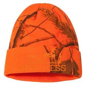 Her Mess Horse Carriage Funny Kati Licensed 12" Camo Beanie