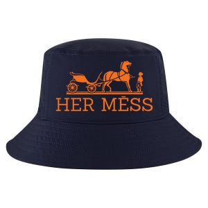 Her Mess Horse Carriage Funny Cool Comfort Performance Bucket Hat