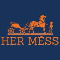 Her Mess Horse Carriage Funny Cool Comfort Performance Bucket Hat