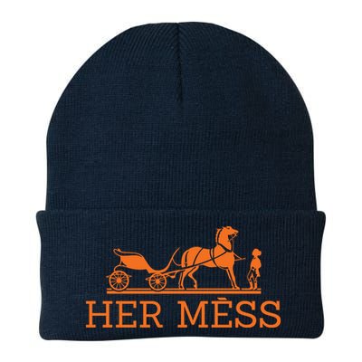 Her Mess Horse Carriage Funny Beanie
