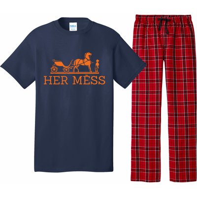 Her Mess Horse Carriage Funny Pajama Set