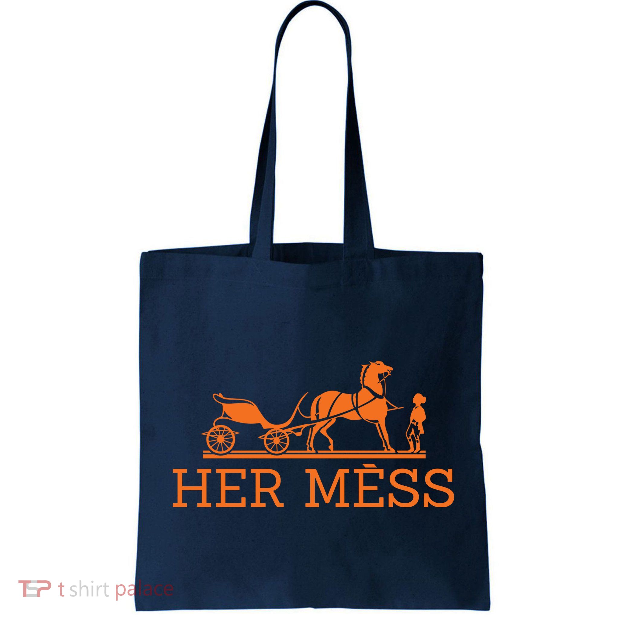 Her Mess Horse Carriage Funny Bag