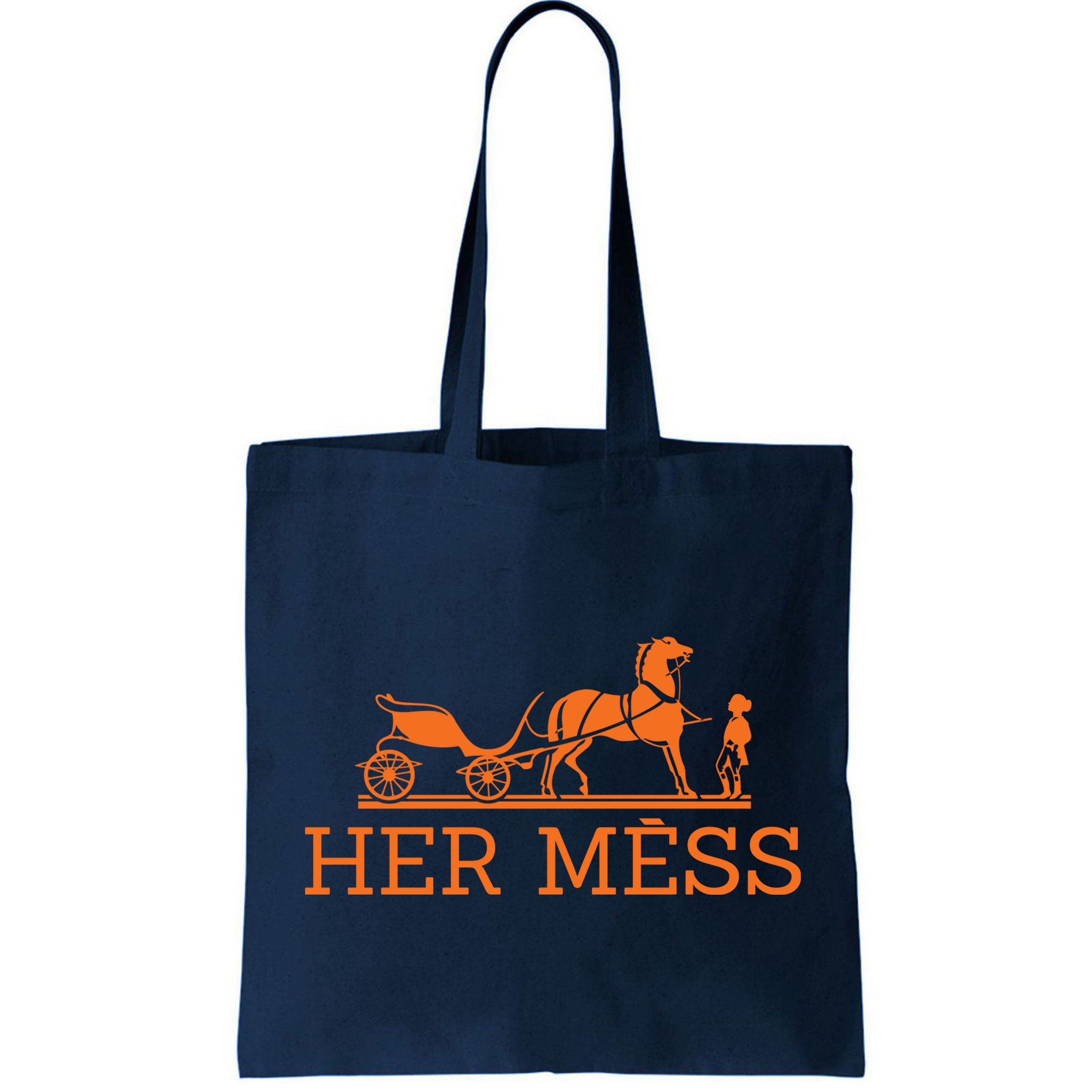 Her Mess Horse Carriage Funny Bag