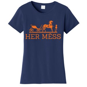 Her Mess Horse Carriage Funny Women's T-Shirt