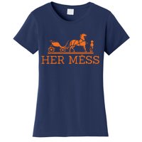 Her Mess Horse Carriage Funny Women's T-Shirt