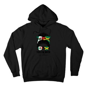 Half Mexican Half Jamaican Girl Mexico Jamaica Flag Hoodie