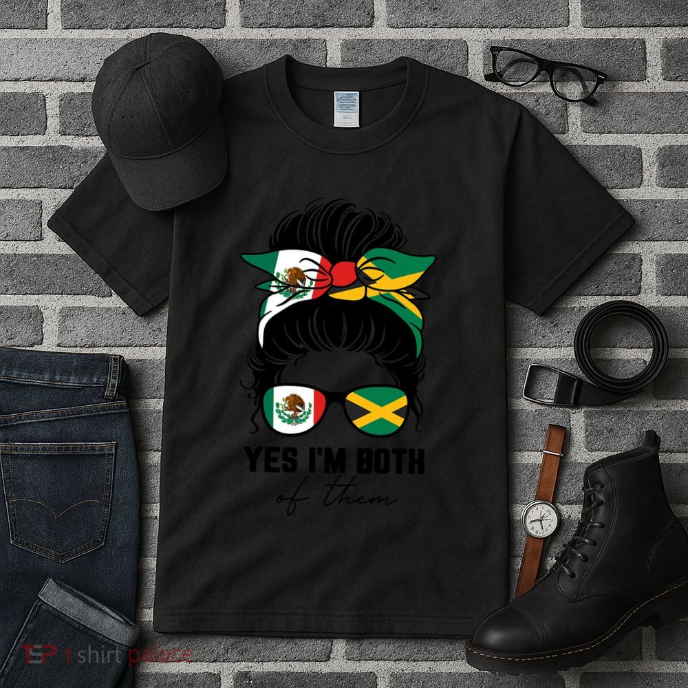 Half Mexican Half Jamaican Girl Mexico Jamaica Flag Tall T-Shirt
