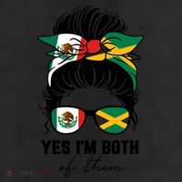 Half Mexican Half Jamaican Girl Mexico Jamaica Flag Beanie