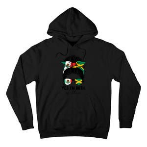 Half Mexican Half Jamaican Girl Mexico Jamaica Flag Tall Hoodie