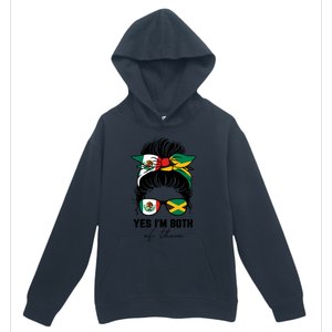 Half Mexican Half Jamaican Girl Mexico Jamaica Flag Urban Pullover Hoodie