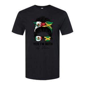 Half Mexican Half Jamaican Girl Mexico Jamaica Flag Softstyle CVC T-Shirt