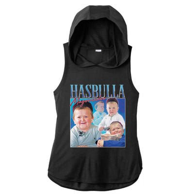 Hasbulla Magomedov Homage Ladies PosiCharge Tri-Blend Wicking Draft Hoodie Tank