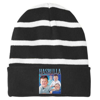 Hasbulla Magomedov Homage Striped Beanie with Solid Band