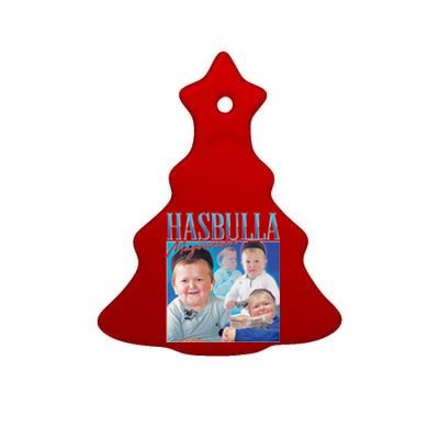 Hasbulla Magomedov Homage Ceramic Tree Ornament