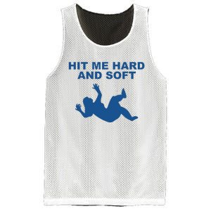 Hit Me Hard And Soft Music Lover Mesh Reversible Basketball Jersey Tank