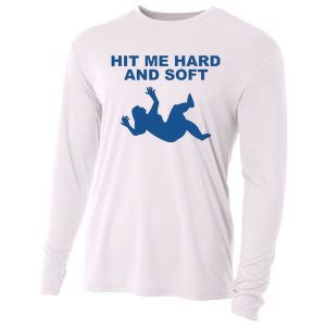 Hit Me Hard And Soft Music Lover Cooling Performance Long Sleeve Crew