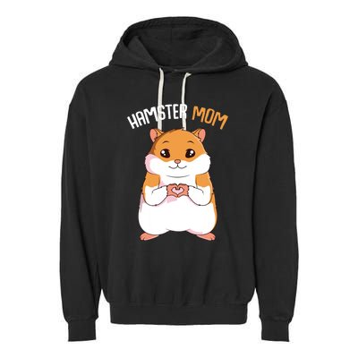 Hamster Mom Hammy Girl Women Garment-Dyed Fleece Hoodie