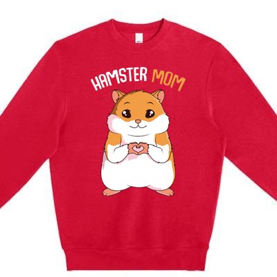 Hamster Mom Hammy Girl Women Premium Crewneck Sweatshirt