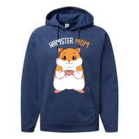 Hamster Mom Hammy Girl Women Performance Fleece Hoodie