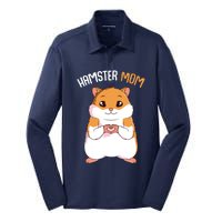 Hamster Mom Hammy Girl Women Silk Touch Performance Long Sleeve Polo