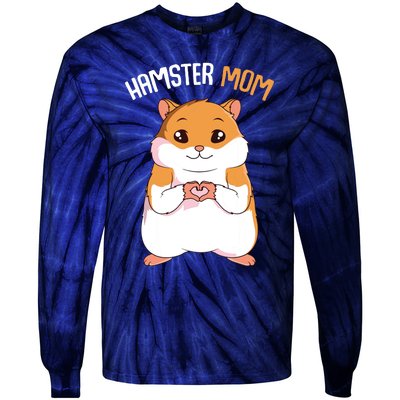 Hamster Mom Hammy Girl Women Tie-Dye Long Sleeve Shirt