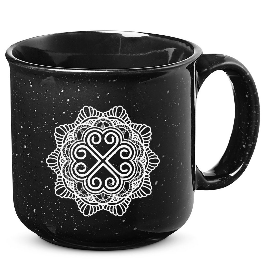 Hmong Miao Hmoob Traditional Pattern 15oz Campfire Ceramic Mug