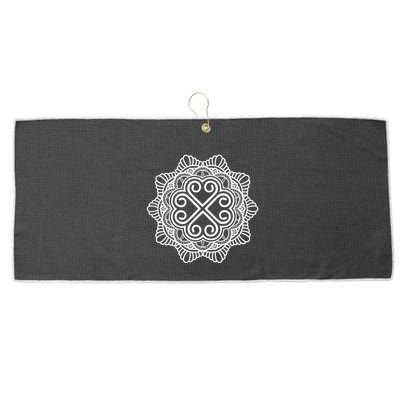 Hmong Miao Hmoob Traditional Pattern Large Microfiber Waffle Golf Towel
