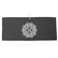 Hmong Miao Hmoob Traditional Pattern Large Microfiber Waffle Golf Towel