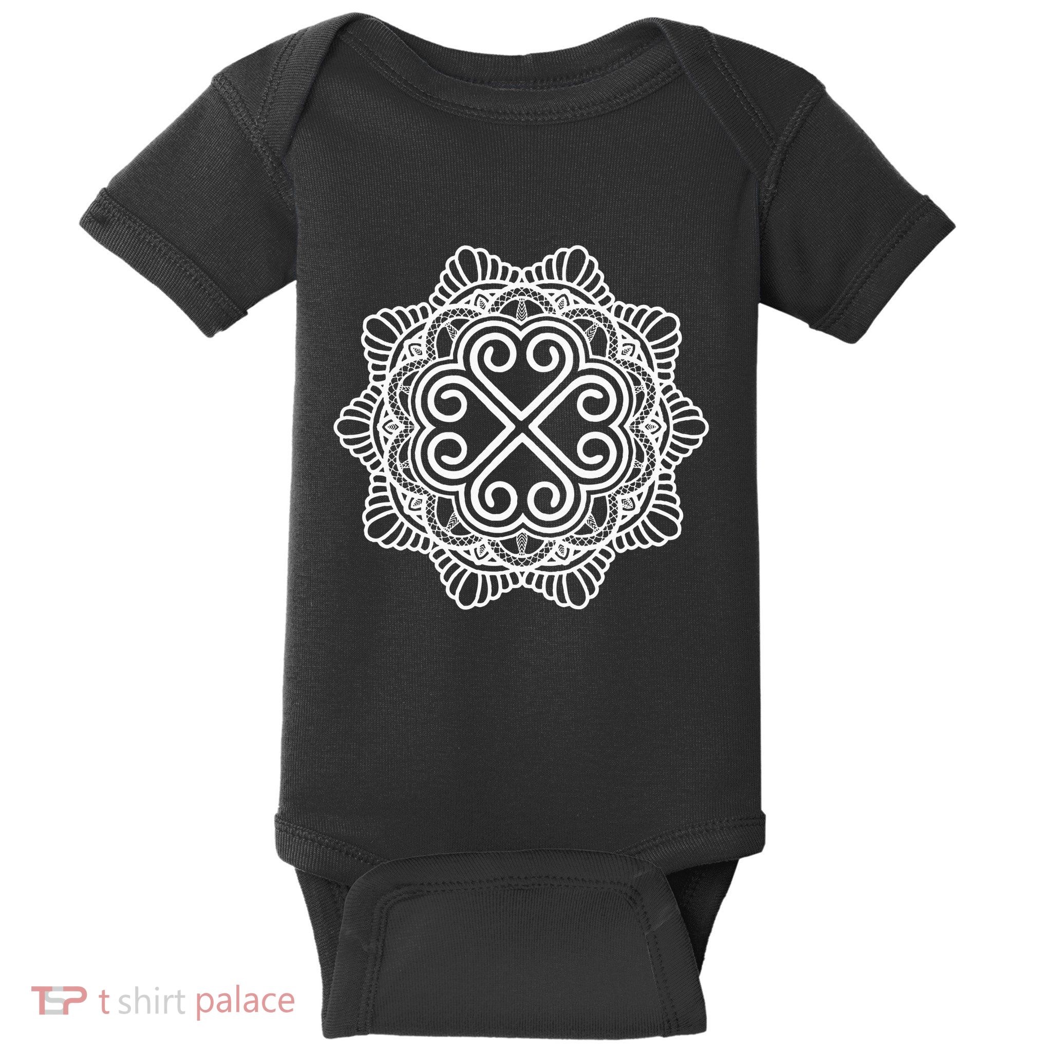 Hmong Miao Hmoob Traditional Pattern Baby Bodysuit