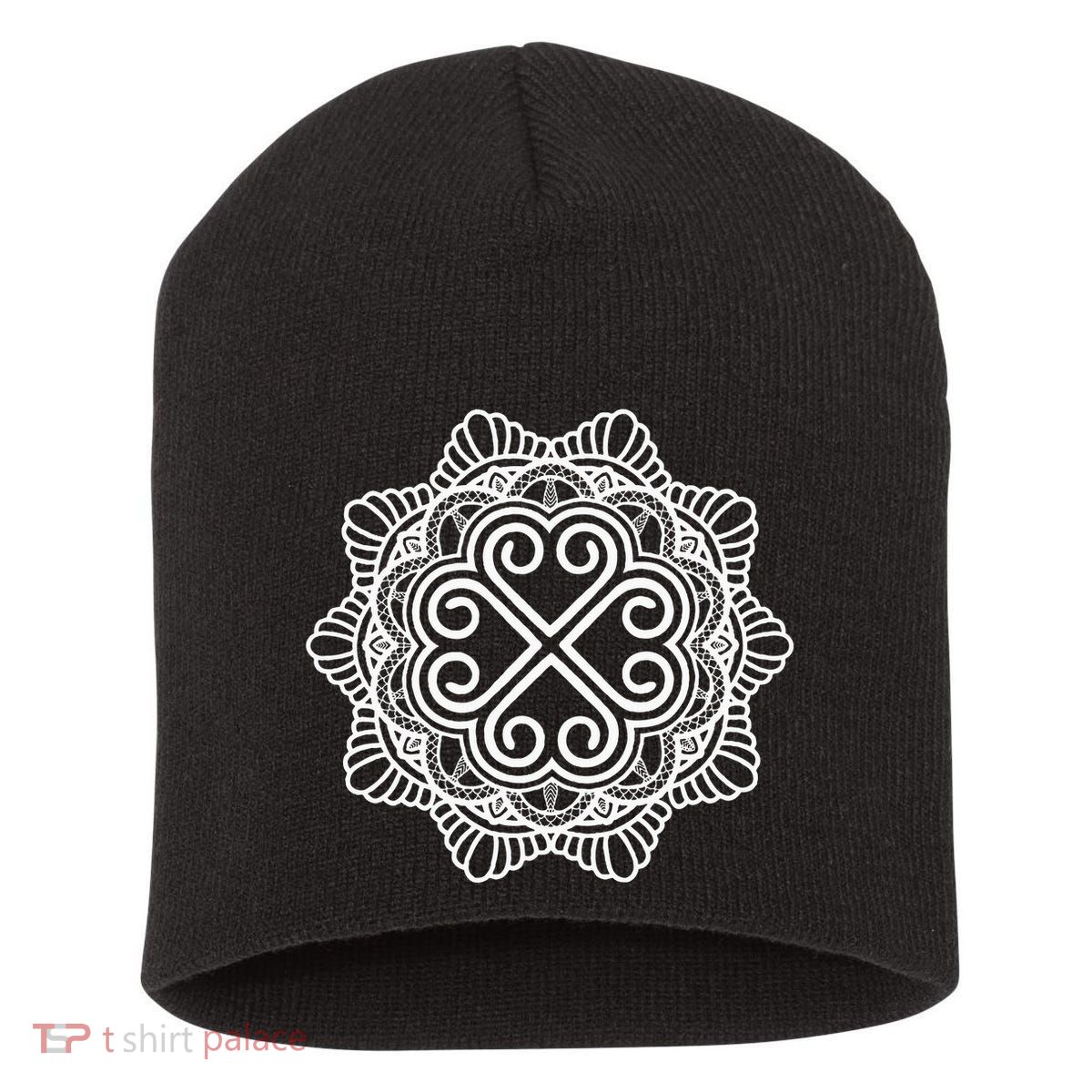 Hmong Miao Hmoob Traditional Pattern Short Acrylic Beanie